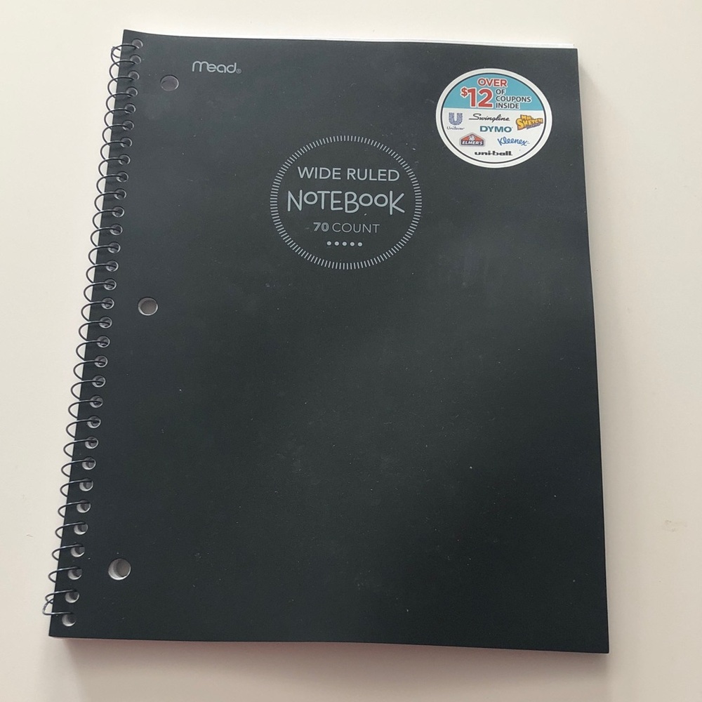 🛍️ Mead Wide Ruled Spiral Notebook
